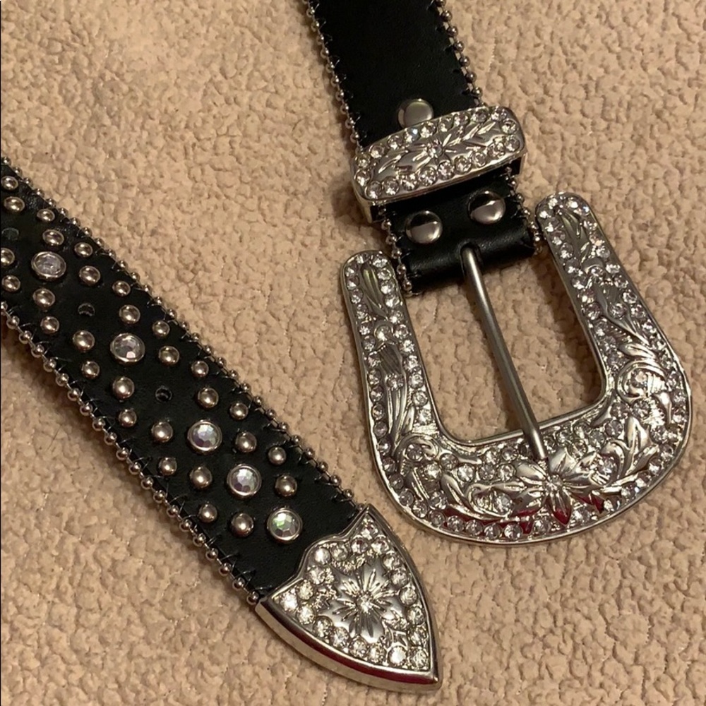 Leather Western style belt